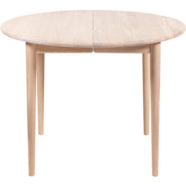 Haslev Møbelsnedkeri - 800 Dining Table - Matbord - White Oiled Oak - Ø105 x H74 cm