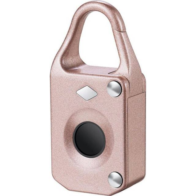 (Rose Gold) Anti-theftl Electronic Smart Fingerprint Padlock Outdoor Travel Suitcase Bag Lock