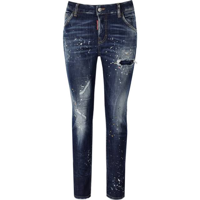 TWINPHONY Cool Girl Cropped Denims with Paint Splatter Motif size 42 (42)