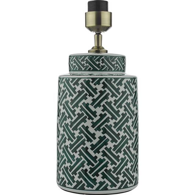 dar lighting REE4224 Reese 1 Light Ceramic Table Lamp Green and Blue Print Base Only