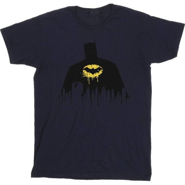 Batman Shadow Paint T-Shirt - Navy - XL