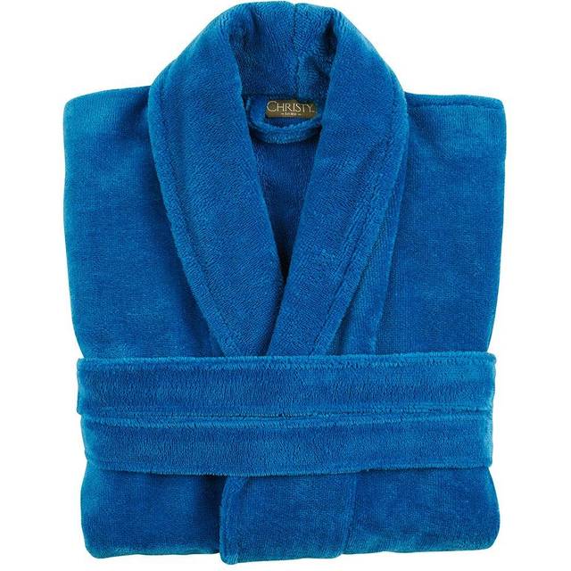 Cosy Robe Blue Velvet - Resist the urge to hurry off, calm mornings are made cocooned in the Cosy Robe from Christy. The name says it all, with microvelour on the outside, quick-drying terry towel on the inside, this super-soft cosy robe will keep you snug and comfy as the temperature drops. Choose a spa-inspired look in classic white or go bold with a saturated jewel tone.