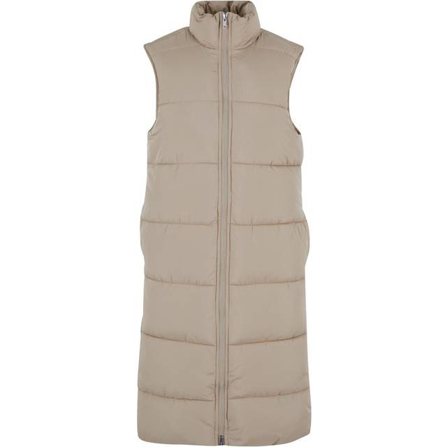UC Ladies UC Long Puffer Vest Beige / S Väst