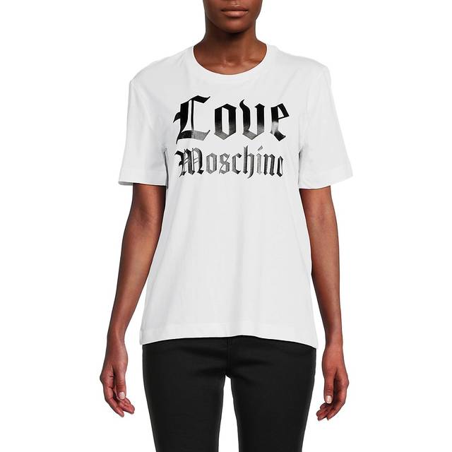 Love Moschino Womens T-Shirt - White - Size EU 40 (Womens)
