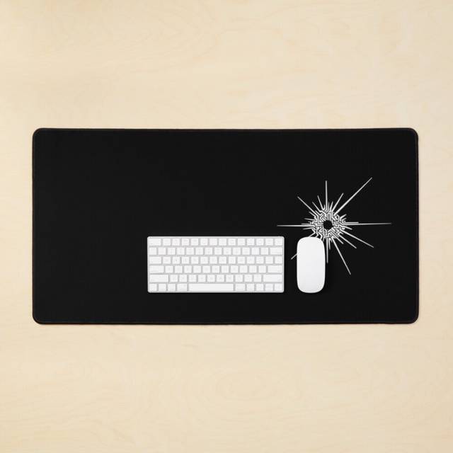 Desk Mat Outer Wilds - Eye of the Universe (White) Large Gaming Mouse Pad 35x16 inch