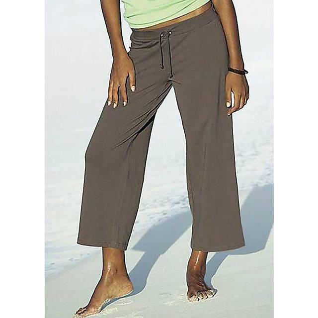 beachtime Cropped Beach Trousers - Brown