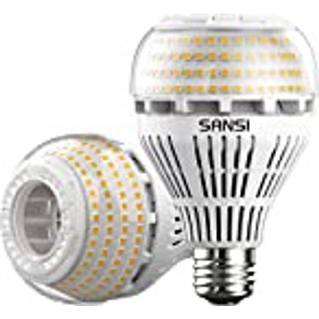 SANSI E27 LED Light Bulbs 27W, 250W Equivalent Edison Screw in Daylight Bulbs 3000K 4000lm, Non-dimmable E27 Base Bright Light Bulbs for Residential