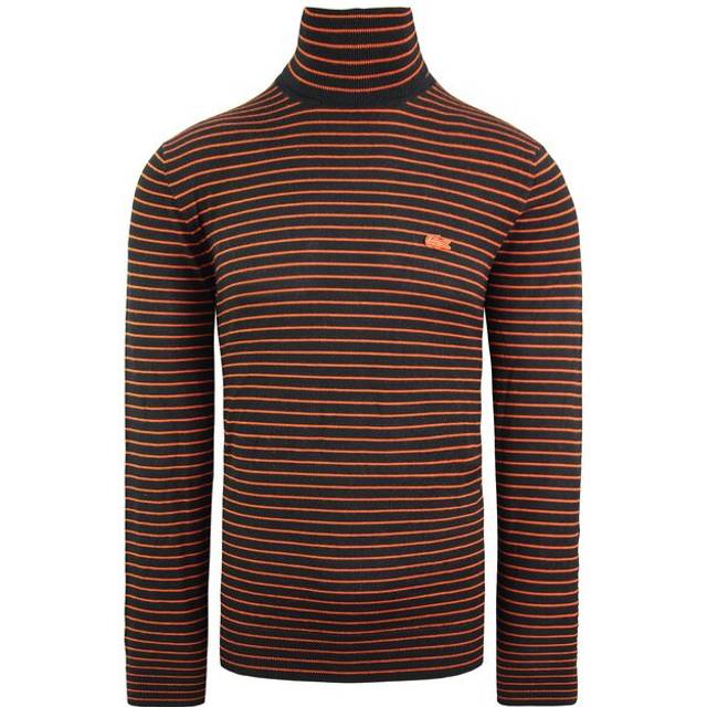 Lacoste striped golf mens black sweater