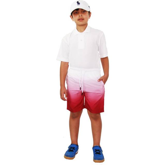 (9-10 Years) Kids Boys Girls Shorts Two Tone Wine Summer Chino Shorts Knee Length Half Pants