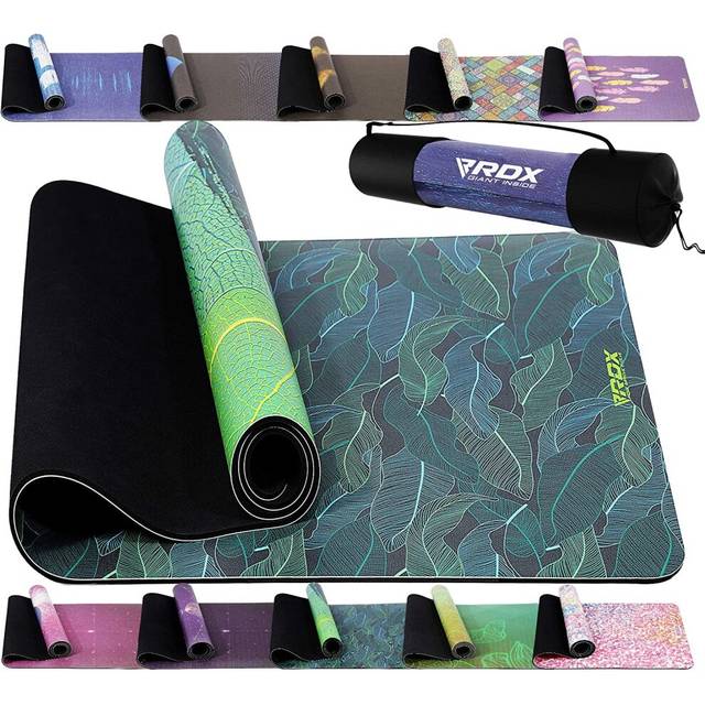 (Design 9) RDX Yoga Mat PU 100% Natural Rubber Non Slip