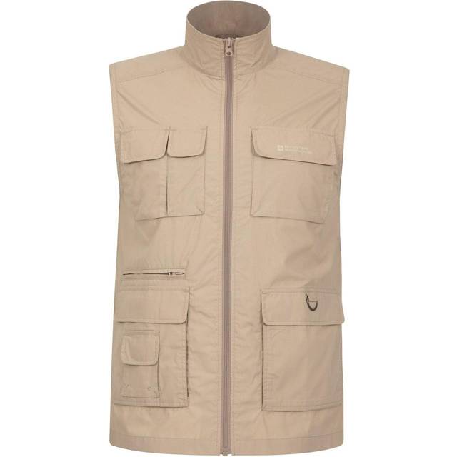 (XS, Beige) Mountain Warehouse Mens Trek II Gilet