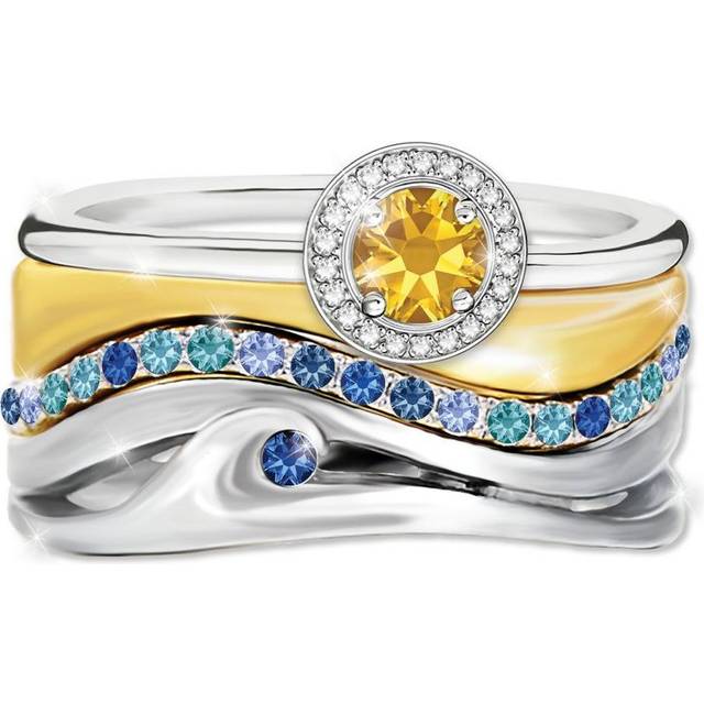'Endless Summer' Ladies' Diamonesk Trio Ring