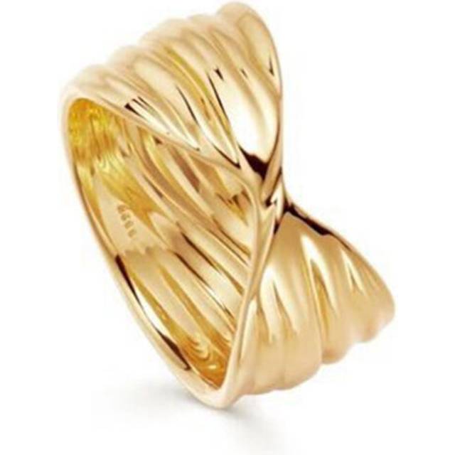 Gilding Cross Rope Ring  Finger Ring Stackable Miss Design Women Wedding Jewelry_8