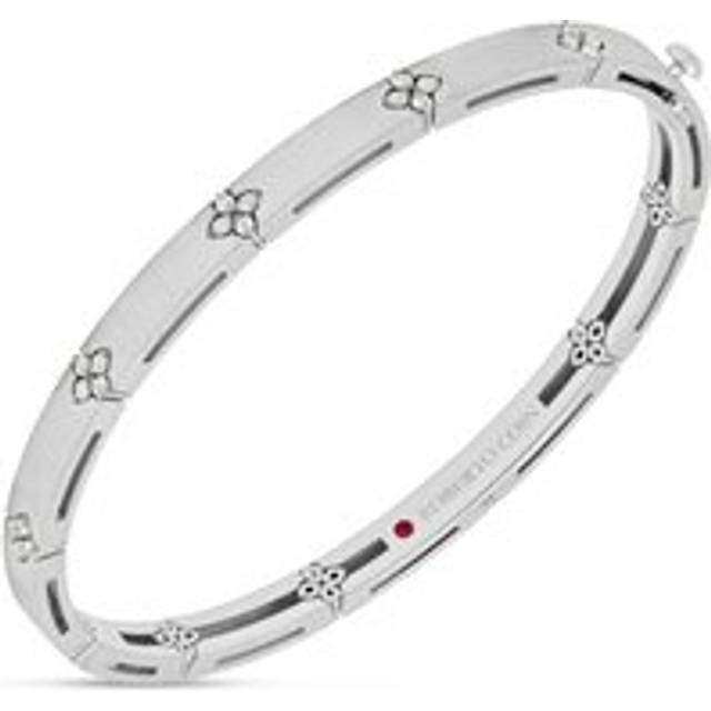 Roberto Coin Love in Verona 18ct White Gold Diamond Bangle - Gold