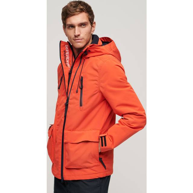 Superdry Herren Ultimate SD Windjacke mit Kapuze Orange - Größe: XL
