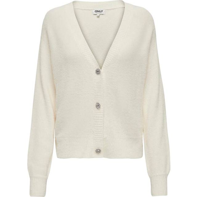 Women's cardigan Only Ella Piumo - Blanc - XL