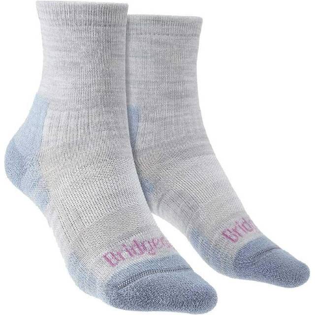 Bridgedale - Womens Hiking Merino Socks - Grey / Smoky Blue Merino Wool - Size 3-4.5 (UK Shoe)
