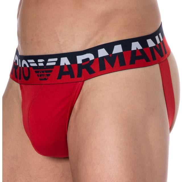 Emporio Armani Megalogo Cotton Jock - Red