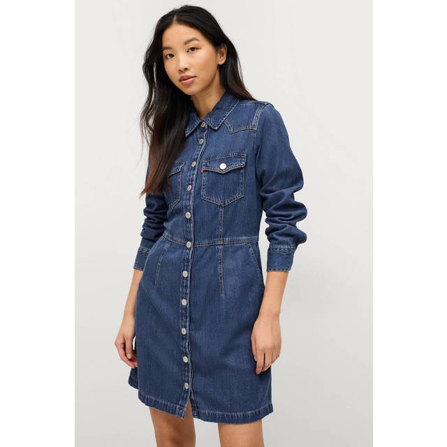 LEVI'S® Otto Western Dress Square Deal |Blå |XS