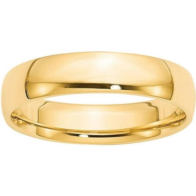 Finest Gold 10K Yellow Gold 5 mm LTW Comfort Fit Band - Size 9