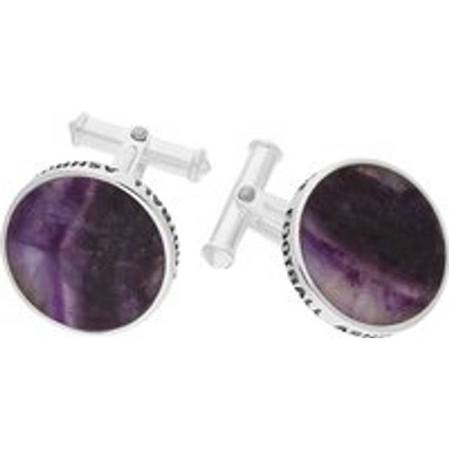 Sterling Silver Blue John Limited Edition Shrovetide Cufflinks