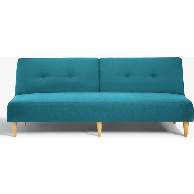 John Lewis ANYDAY Clapton Fixed Back Small Double Sofa Bed, Light Leg