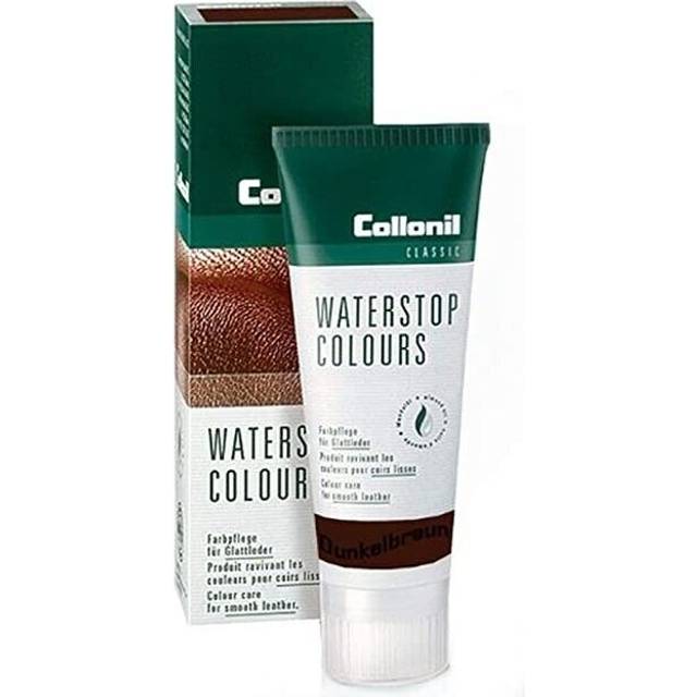 Waterstop Classic Shoe Polish, Colour Care for Smooth Leather. Brown brown