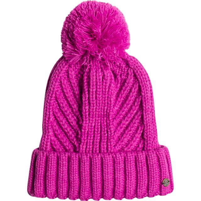 Women's Roxy Womens Cosy Sundown Knitted Bobble Hat - Purple - Size: ONE size