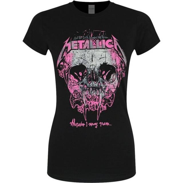 (M, Black) Metallica Womens/Ladies Wherever I May Roam T-Shirt