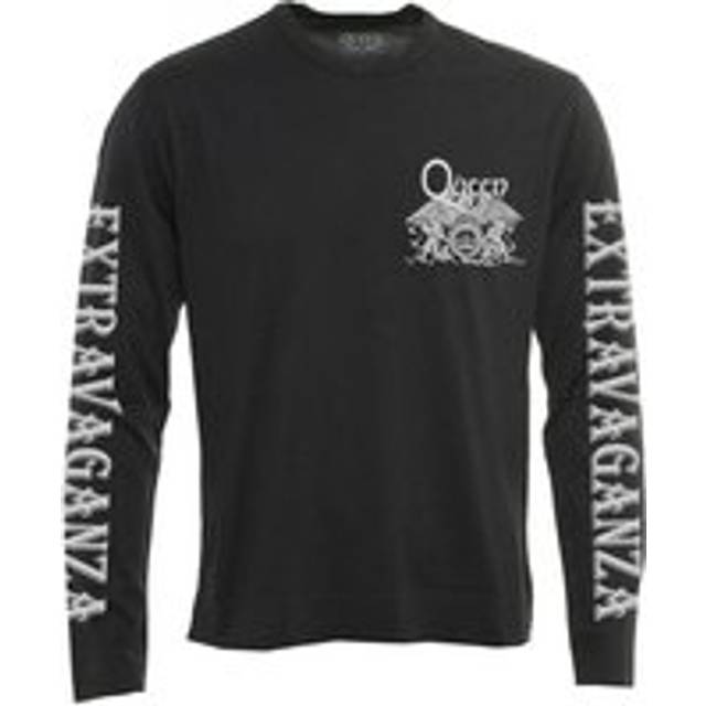 (M, Black) Queen Unisex Adult Extravaganza Printed Long-Sleeved T-Shirt