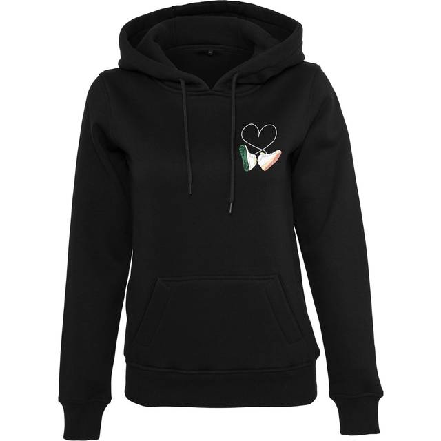 Sweatshirt hoodie woman Mister Tee Kicks Love EMB - Noir