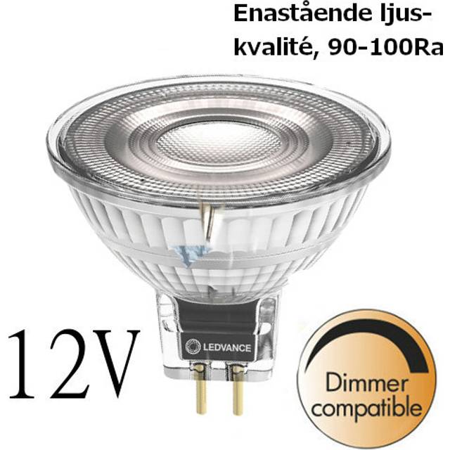 Ledvance LED MR16 Bulb 5W GU5.3 12V Dimmable Performance Class Cool White