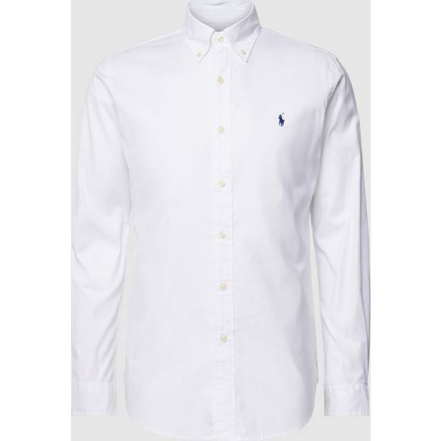 Ralph Lauren, Skjorta, Herr, XL, Bomull, Vit Button-Down Skjorta - white (XL)