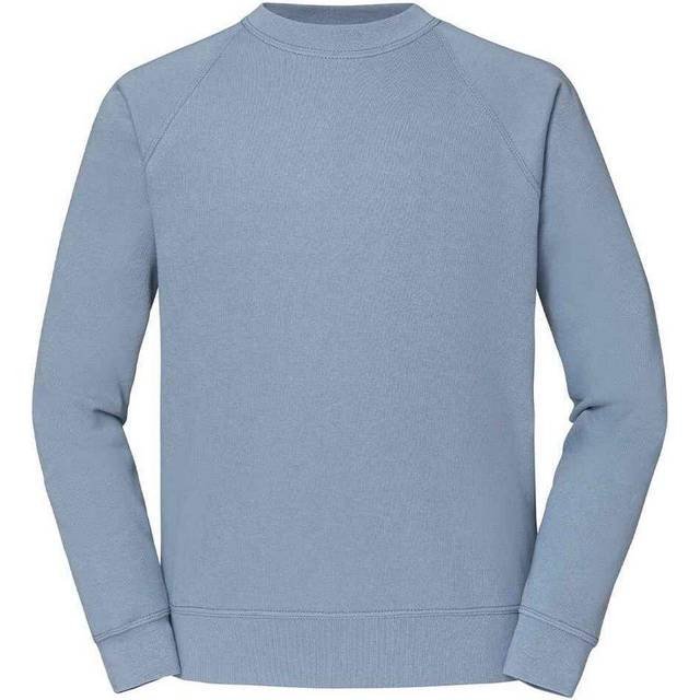 (M, Mineral Blue) Fruit of the Loom Unisex Adult Classic Raglan Sweatshirt