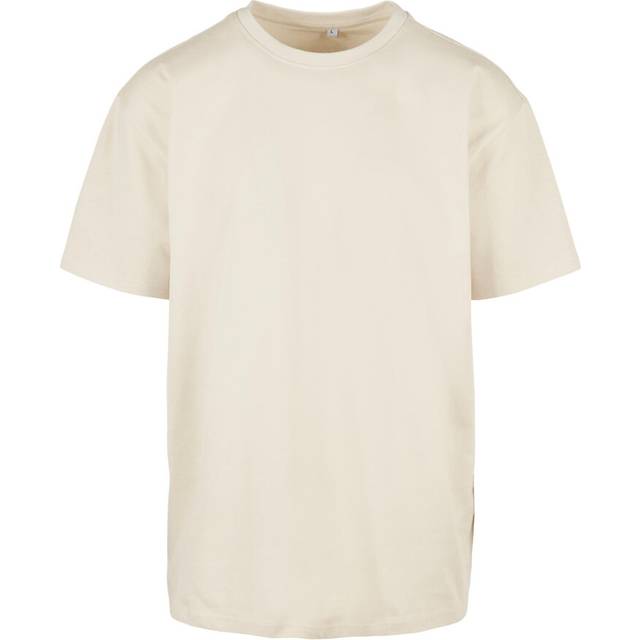 (M, Sand) Build Your Brand Unisex Adults Heavy Oversized Tee