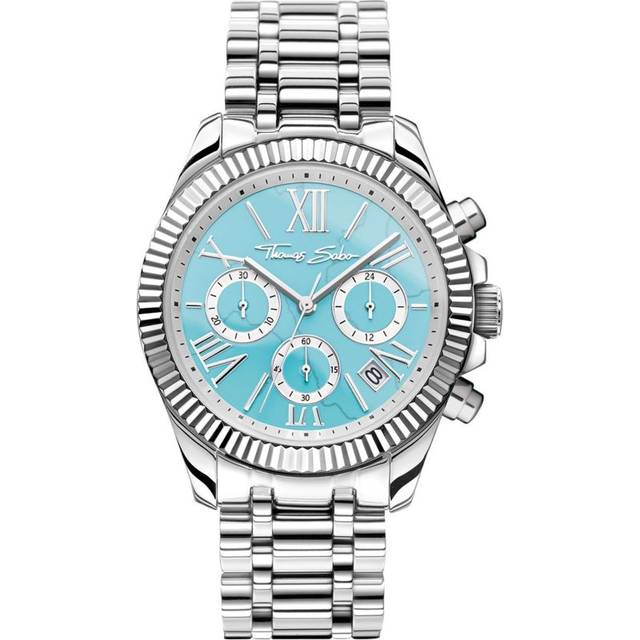 2. Chance - Thomas Sabo Chronograph WA0397-201-201-38 MM - silber