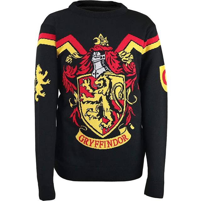 (XXL, Black/Red/Yellow) Harry Potter Unisex Adult Gryffindor Christmas Jumper