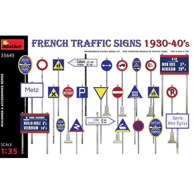 MIN35645 - Miniart 1:35 - Traffic Signs France 1930-40's