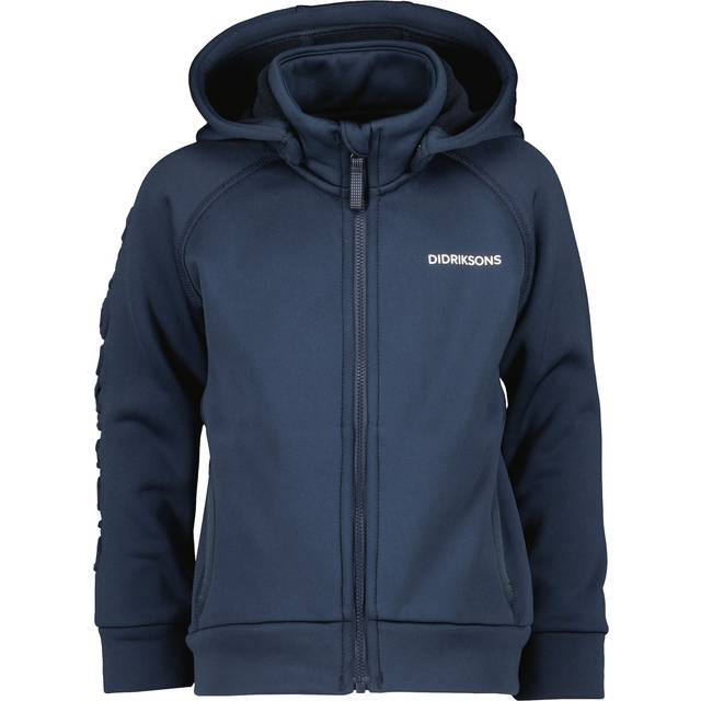 Didriksons Kid's Corin Full Zip Fleecejacka Barn Storlek 80 Färg blå