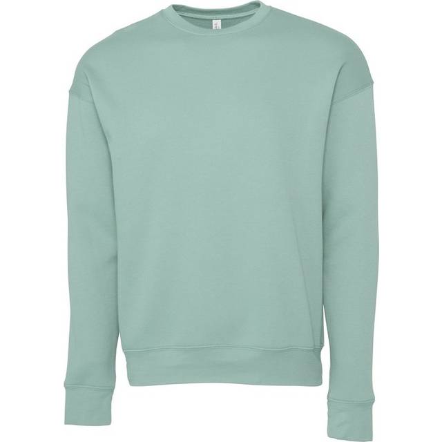 (S, Dusty Blue) Bella + Canvas Unisex Adult Fleece Drop Shoulder Sweatshirt