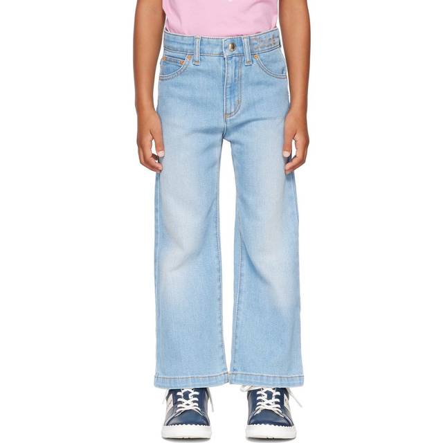 Chloé Kids Blue Faded Jeans - Z10 Denim Blue - 6Y