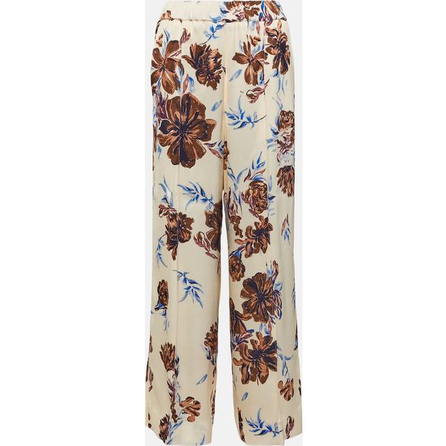 Jil Sander Floral high-rise wide-leg pants - multicoloured (UK 14)