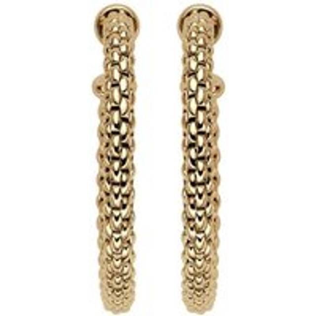 Fope Essentials 18ct Yellow Gold Medium Hoop Earrings