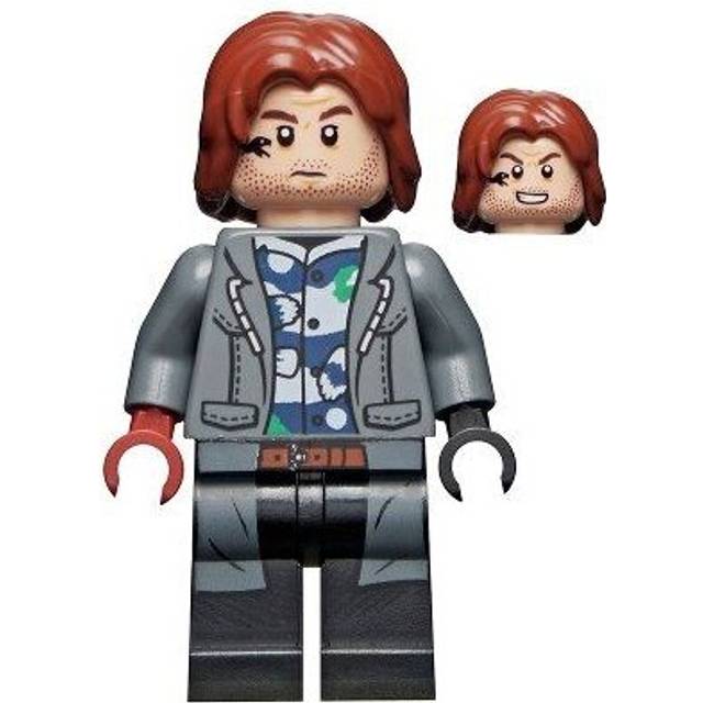 LEGO Jurassic World Rainn Delacourt Dark Blue + White Shirt Minifigure from 76945