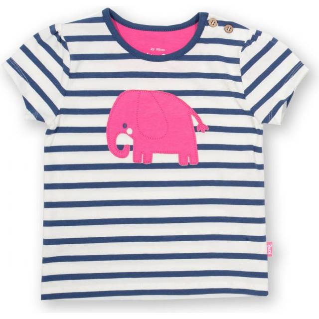Kite Clothing Girls Amazing Ele T-Shirt - Navy Cotton - Size 3-6M
