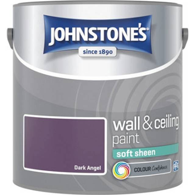Johnstone's Walls & Ceilings Dark Angel Soft Sheen Emulsion Paint 2.5L - JOHNSTONES - Purple