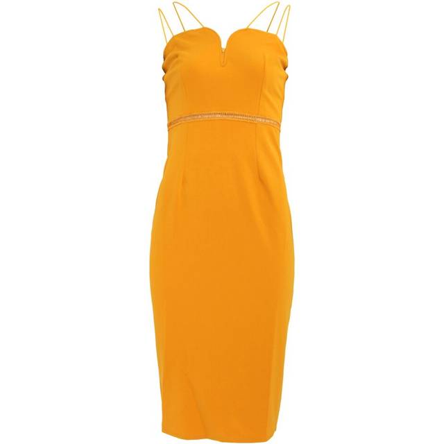 Girls on film womens/ladies midas touch sweetheart midi dress lz135