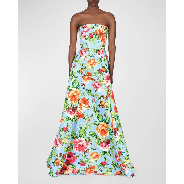 Carolina Herrera Strapless A-Line Gown
