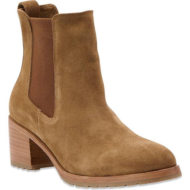 Ana Go-To Heeled Chelsea Boot Taupe Suede - 5