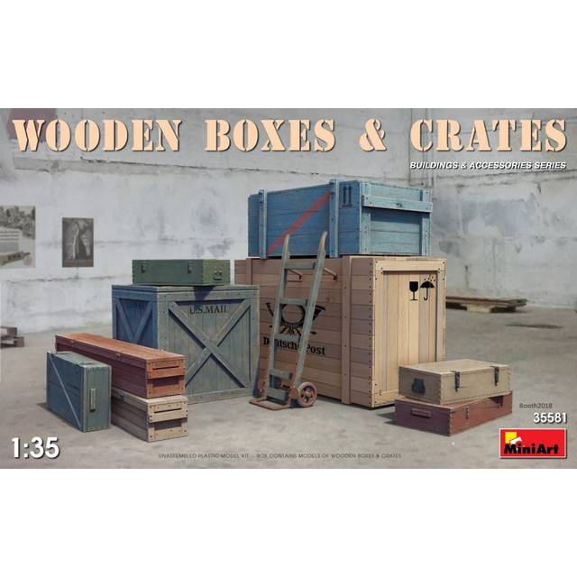 MIN35581 - Miniart 1:35 - Wooden Boxes & Crates